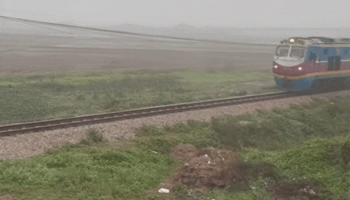 Lái tàu hãm phanh khẩn cấp khi ô tô chết máy chặn ngang đường ray