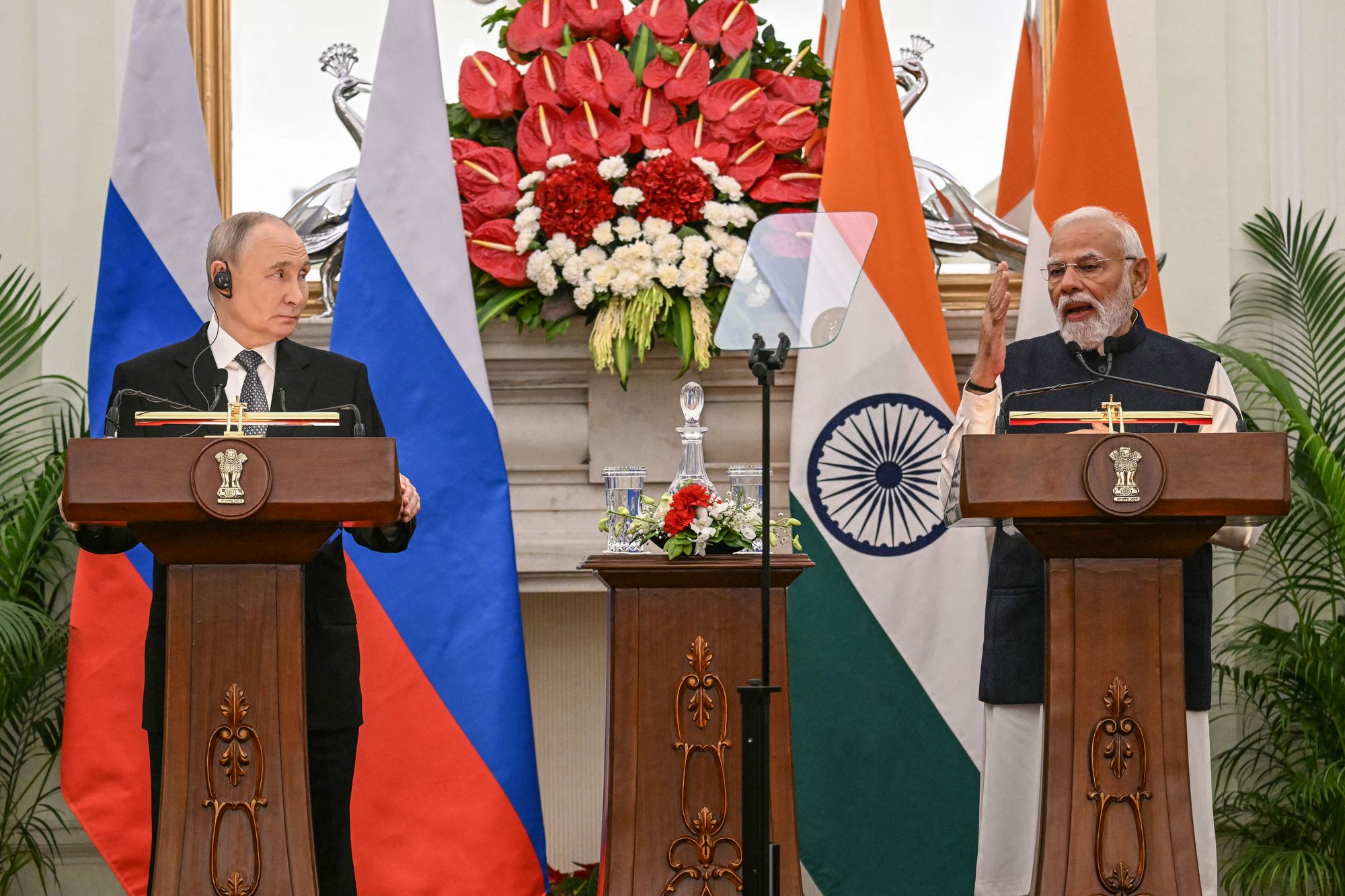 What were the key outcomes of Modi-Putin talks in Delhi?