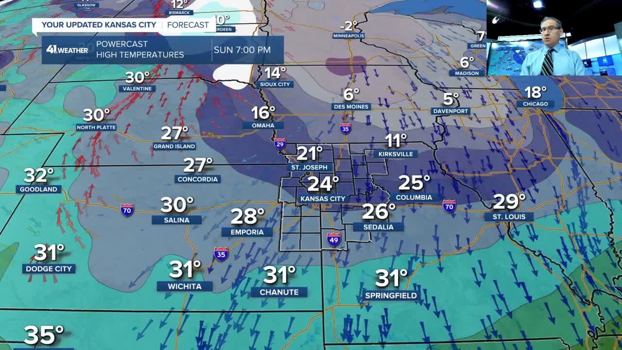 KSHB 41 weather blog | Weekend cold blast, early week warm surge