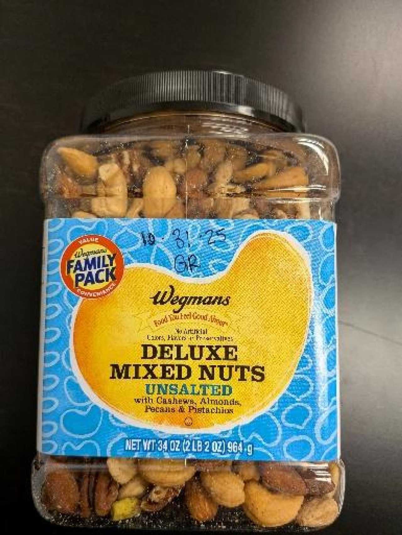 Wegmans mixed nuts recalled after supplier red flag