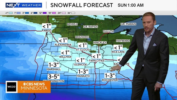 AA1RQLhw Snow fall for metro and southern Minnesota Saturday afternoon, freezing temperatures Sunday
