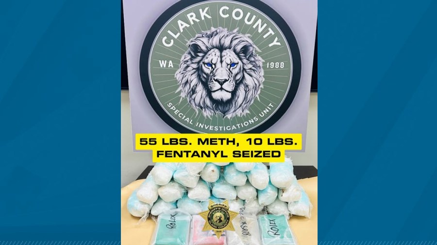 55 lbs of meth, 10 lbs of fentanyl seized in Oregon traffic bust