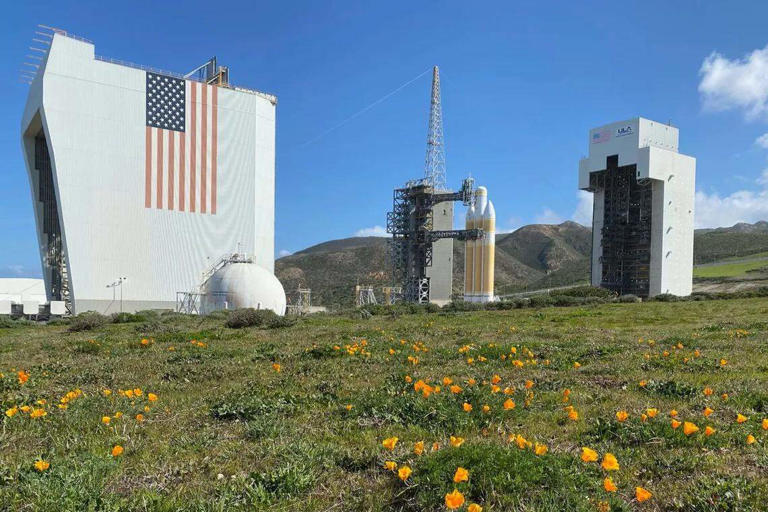 A United Launch Alliance Delta IV rocket sits at Space Launch Complex-6 at Vandenberg Space Force Base in this file photo. With the Delta IV rocket headed to retirement, SpaceX has moved onto SLC-6, with plans for launches and landings of the Falcon 9 and Falcon Heavy rockets. 
