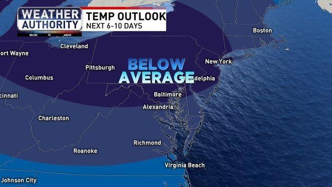 Drying out for the weekend; another Arctic blast next week in Maryland