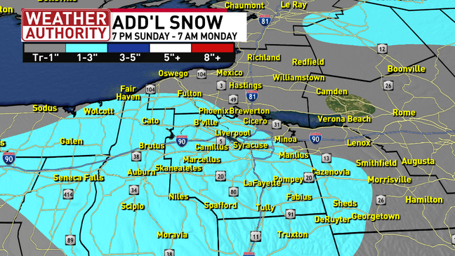 AA1RR9mc Some minor snowfall accumulation now through Monday morning