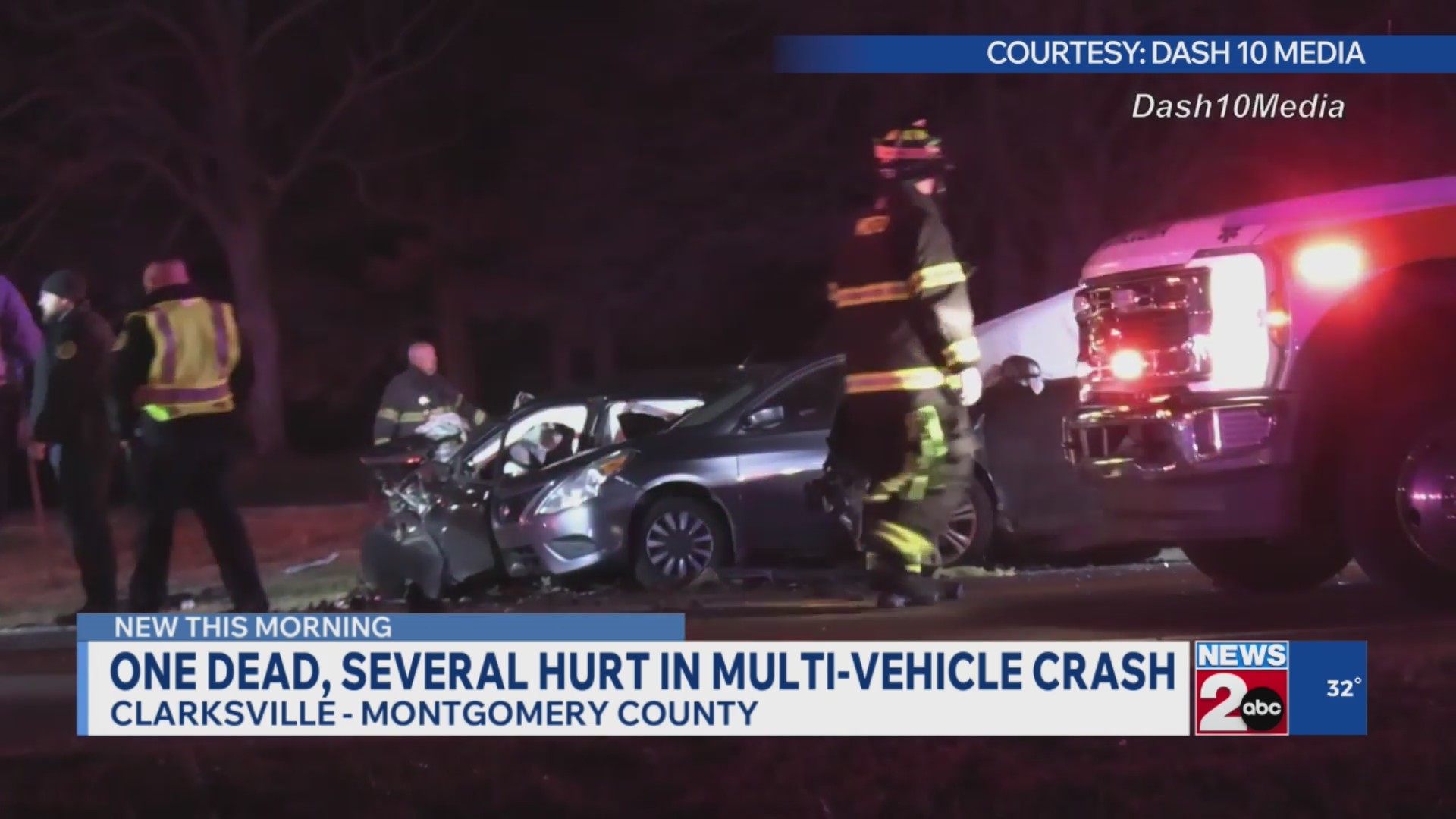 THP: 1 dead, 6 injured following Montgomery County crash