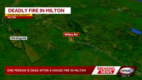 One person dead in Milton after house fire
