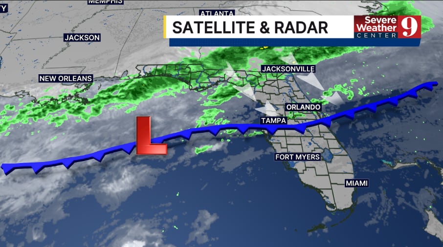 AA1RRdst Rainy Sunday ahead as cold front settles over Central Florida