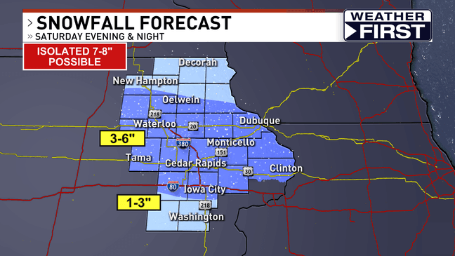 AA1RRhiE Tough travel as snow coats streets across eastern Iowa Saturday night