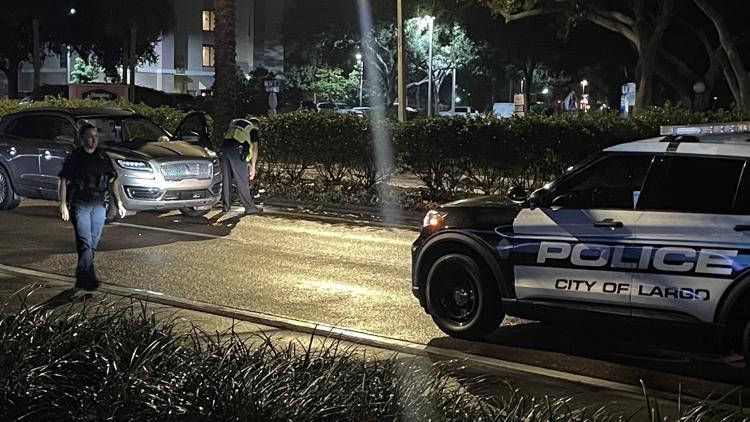 One person hospitalized after being hit by car in Largo while crossing ...