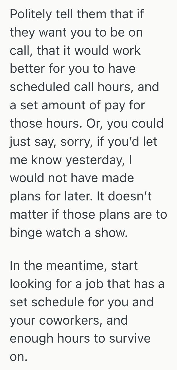 AA1RRsCO Employee’s manager called chaotic scheduling “flexibility,” so she began to question whether the job was worth giving up her sanity