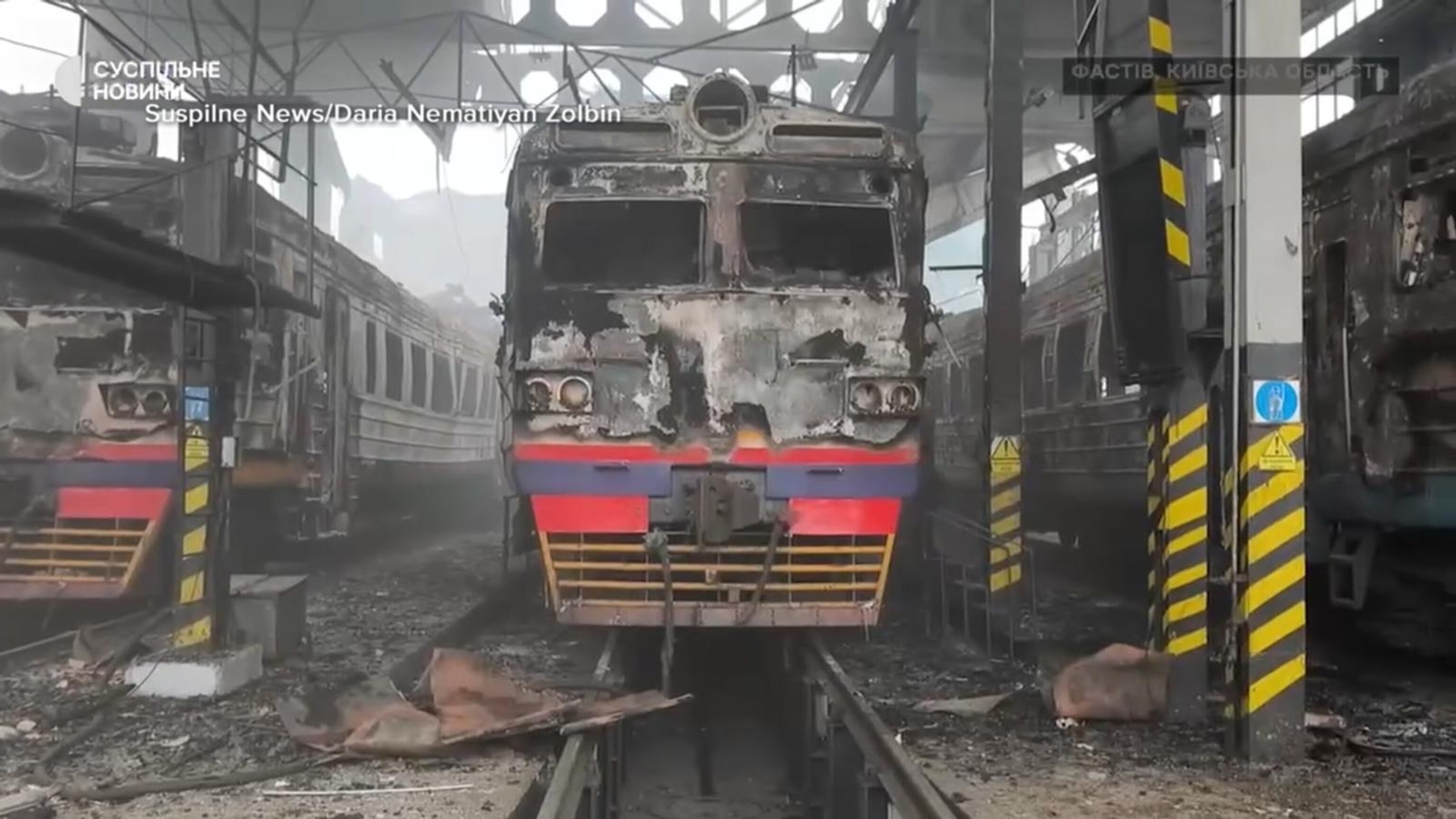 Train station in Ukraine pummeled by overnight Russian strikes