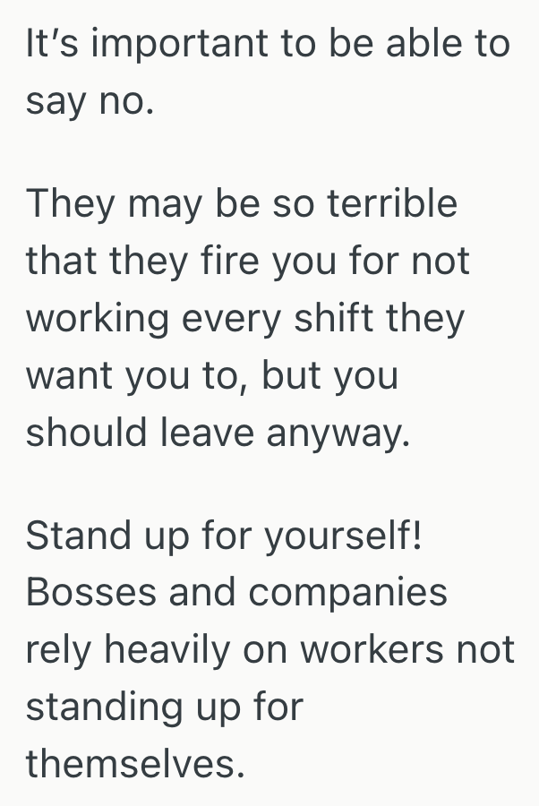 AA1RRvdg Employee’s manager called chaotic scheduling “flexibility,” so she began to question whether the job was worth giving up her sanity
