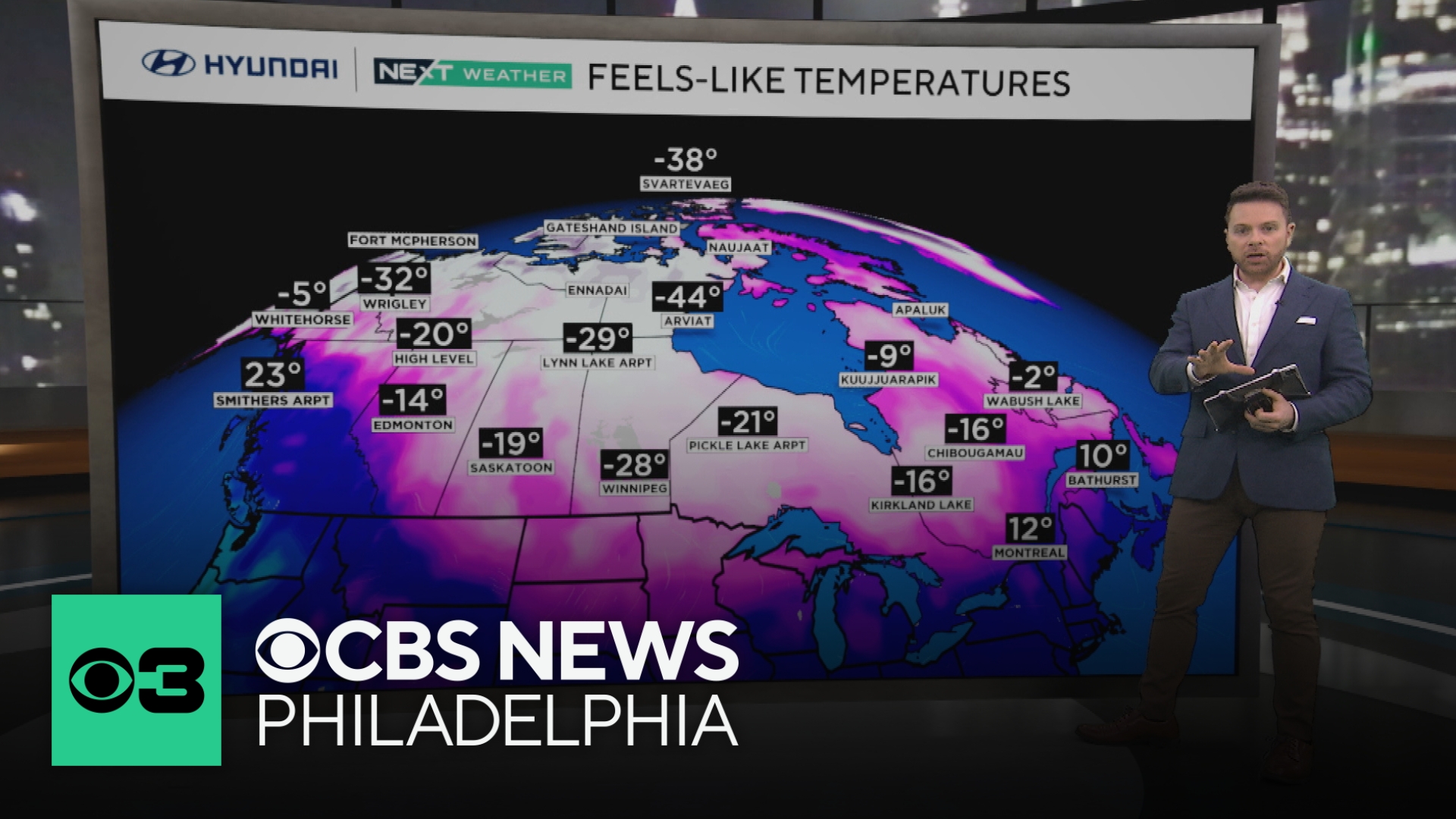 Becoming mostly clear and cold overnight into Sunday