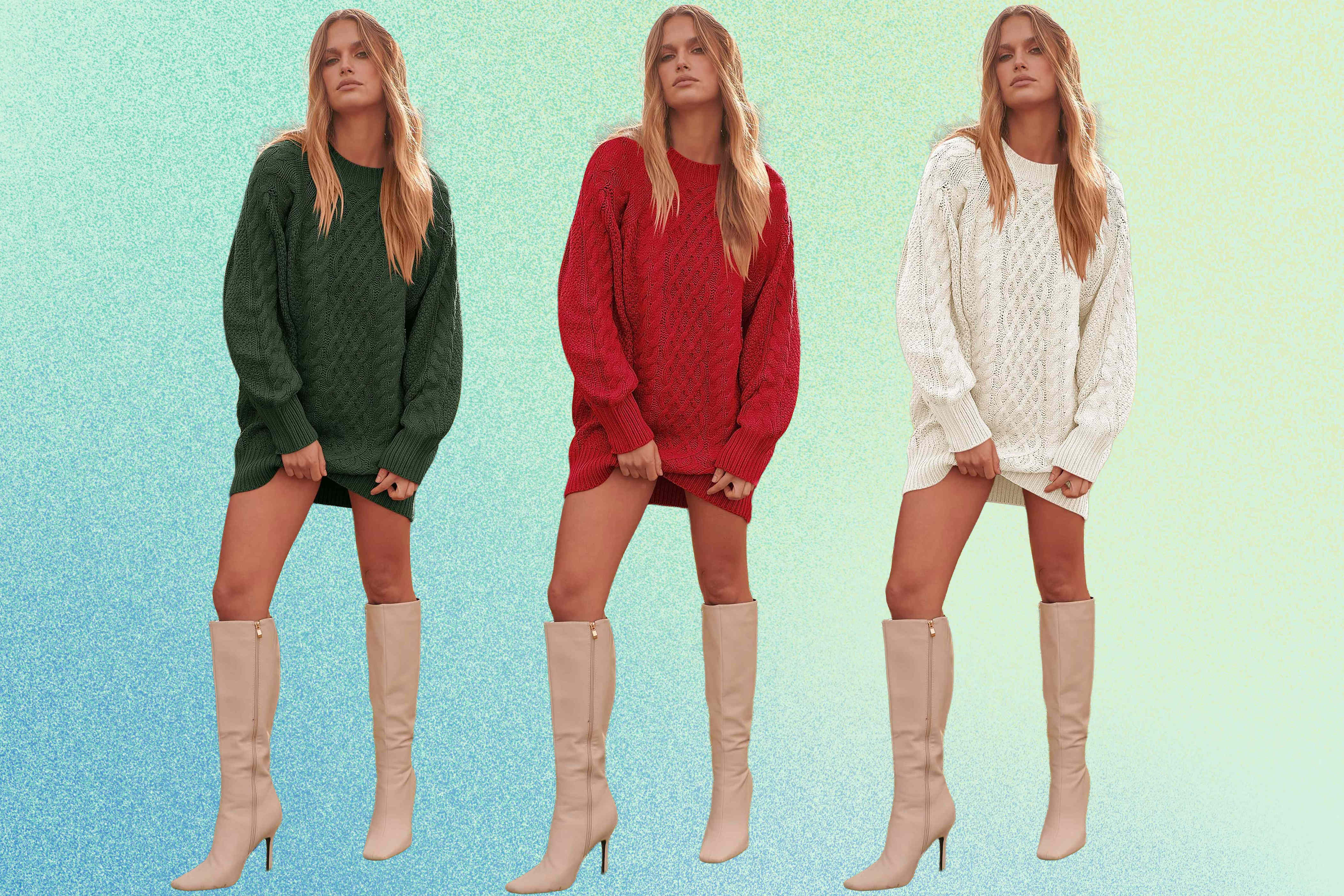 Everyone's raving about this comfy sweater dress on Amazonand it's perfect  for every holiday party