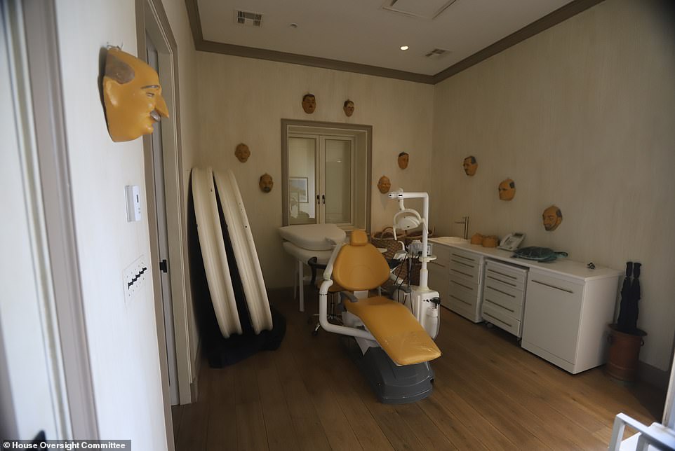 Expert Truth behind Epstein's dentist chair surrounded by face masks