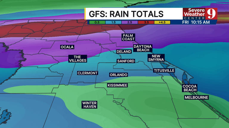 Stalled cold front brings all-day rain, scattered thunderstorms ...