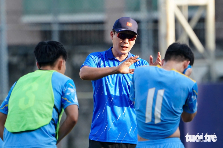 U22 Việt Nam tích cực rèn cách ghi bàn vào lưới U22 Malaysia