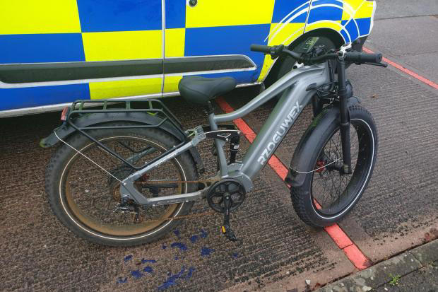 Police seize high-powered electric bike as part of crackdown in city