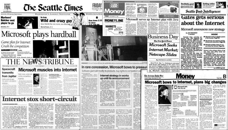 30 years after Microsoft went 'all-in' on the internet, the tech giant ...