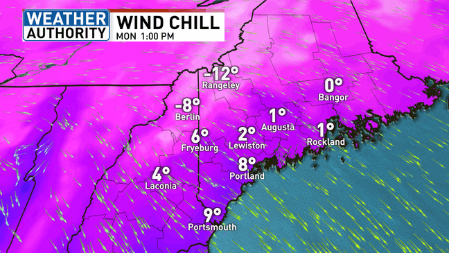 Light snow expected to develop across Maine Sunday night