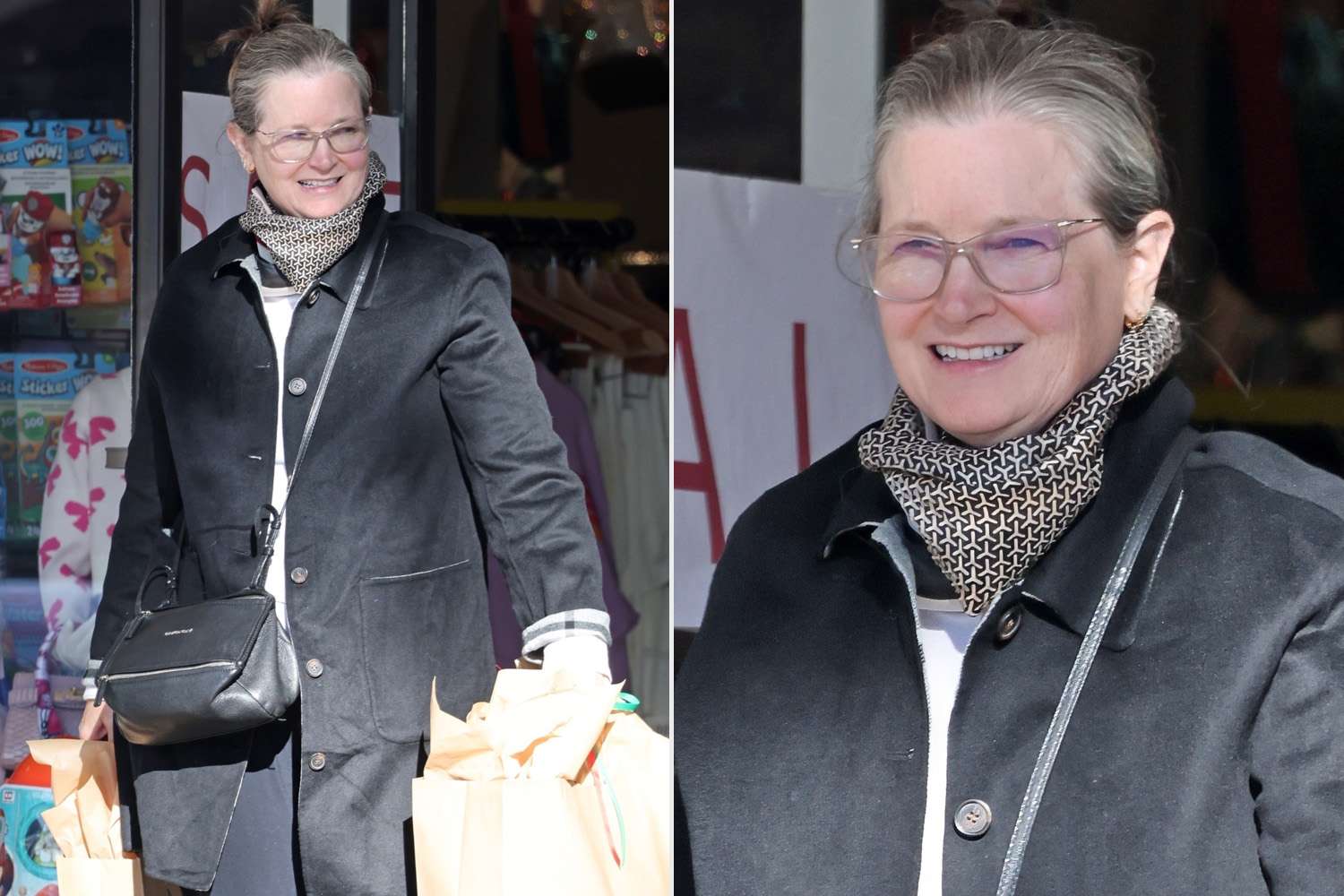 Bridget Fonda seen during rare public outing in Los Angeles