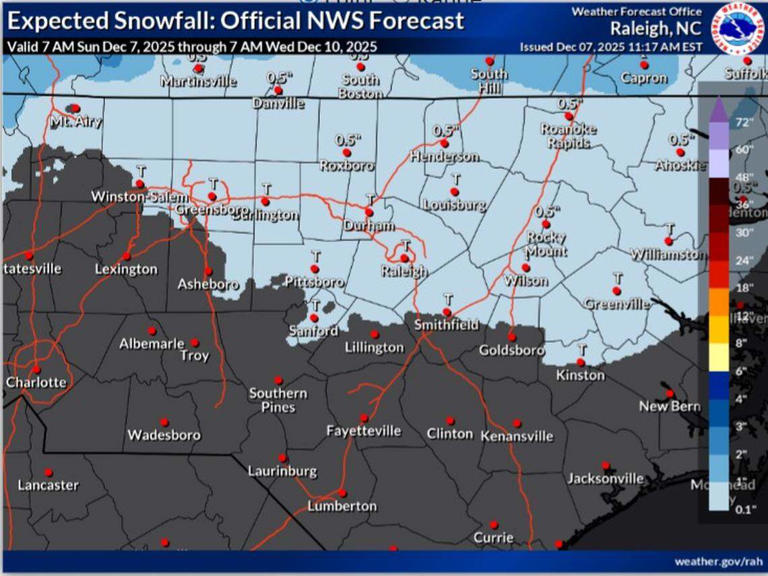 School closings in Durham, Johnston, Orange counties for winter weather
