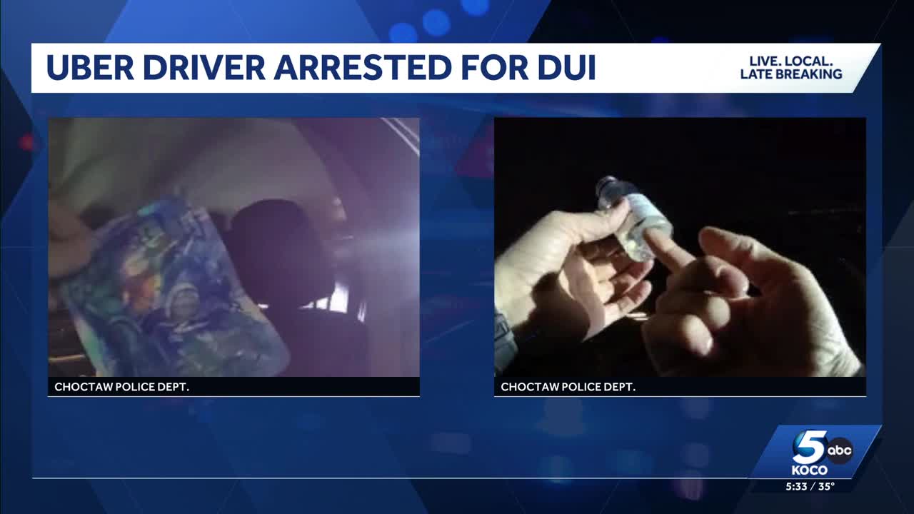 Uber driver arrested for suspected DUI in Choctaw