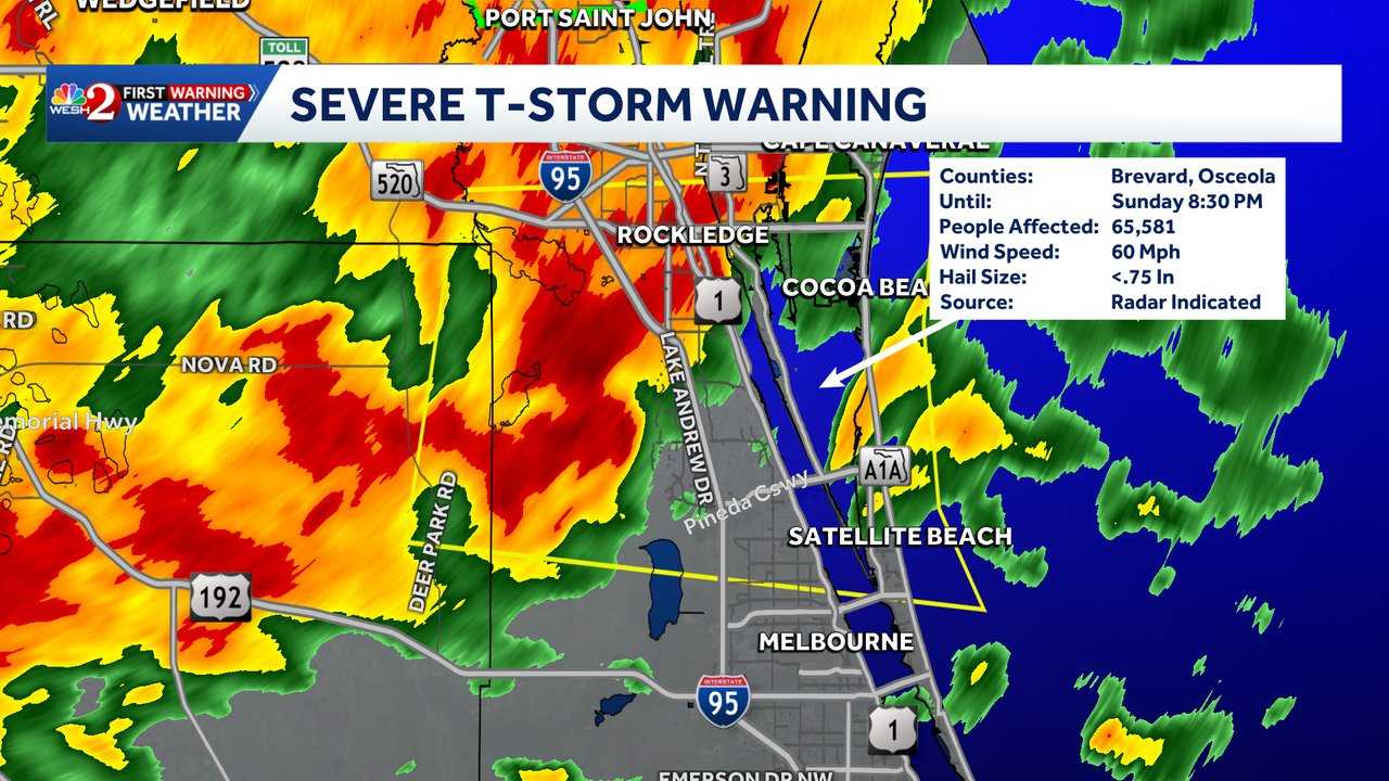 Storms expected Sunday in Central Florida ahead of cooler weather