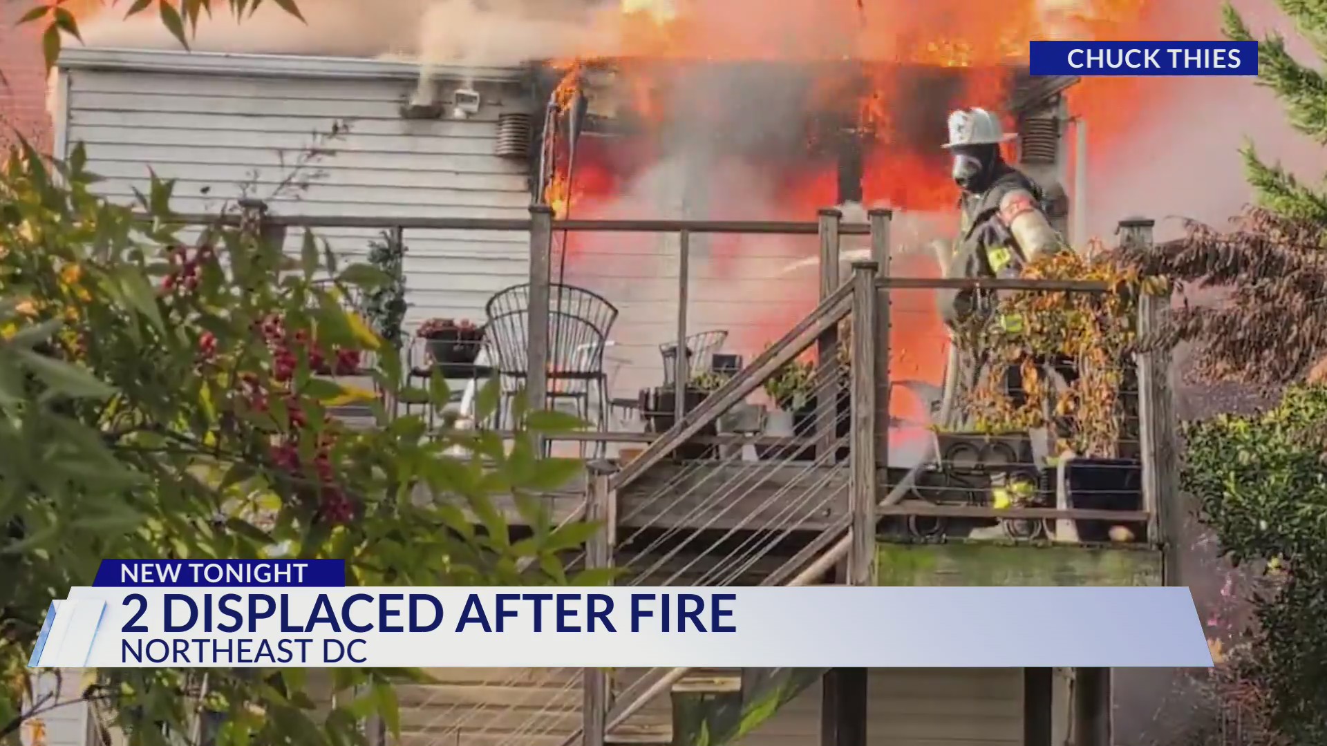 DCFD: 2 displaced in Northeast DC house fire
