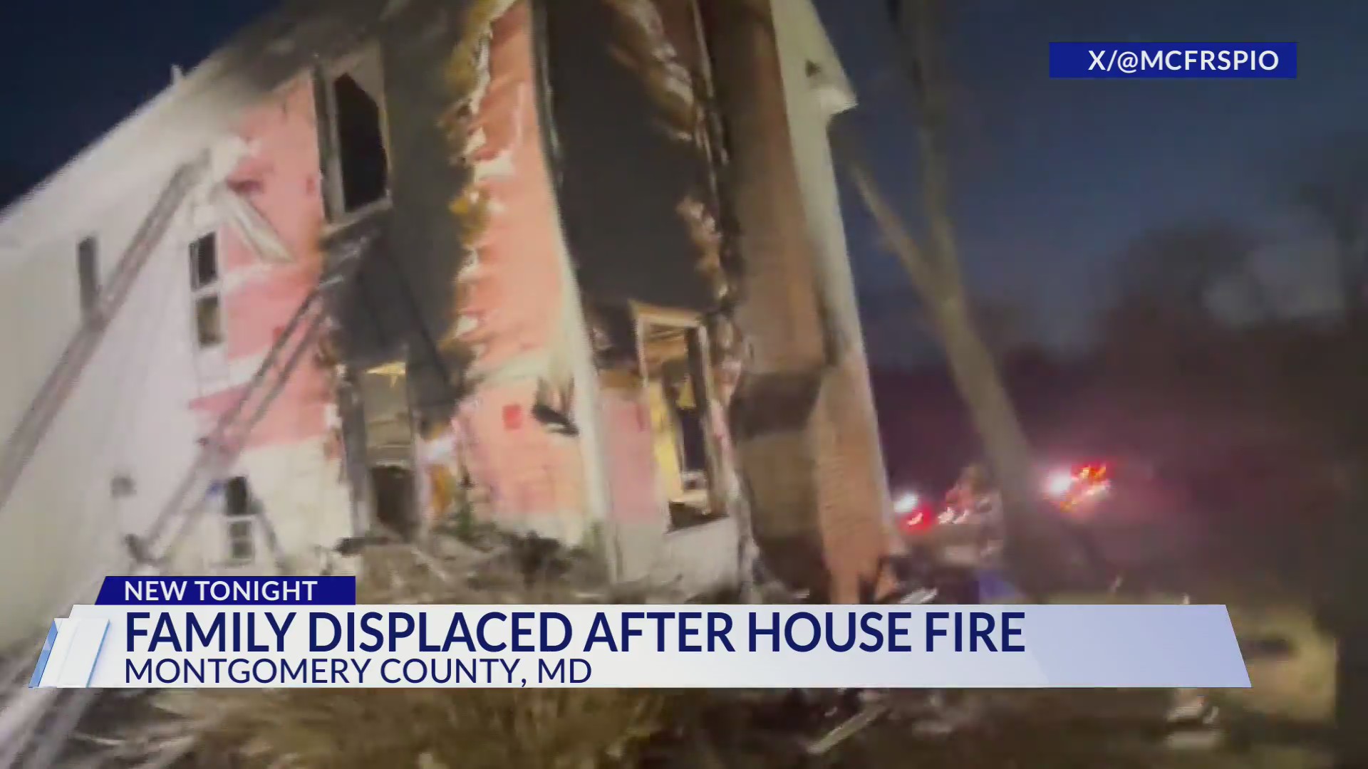 Family displaced after Montgomery County house fire
