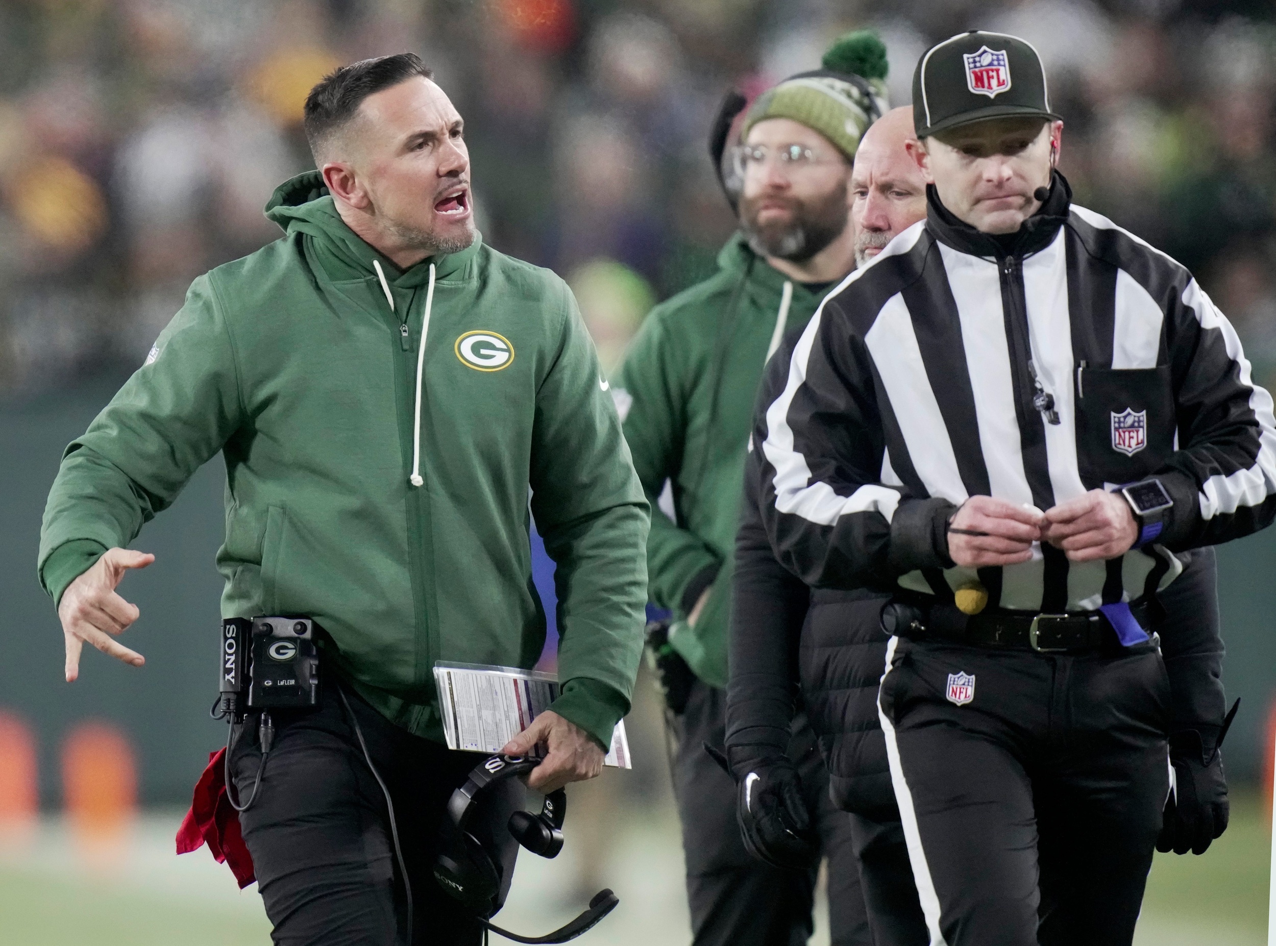 Matt LaFleur throws shade at referees over their treatment of Micah Parsons