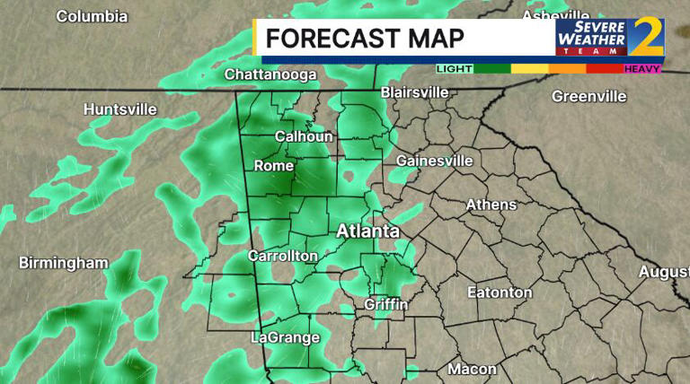 Expect clouds and sun, cool temperatures, scattered showers moving in ...