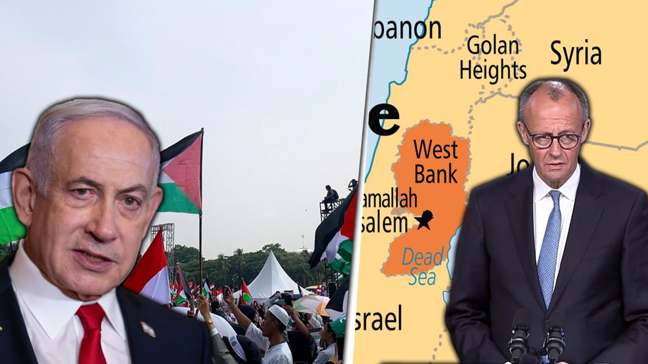 Germany’s Merz urges Netanyahu to accept the 2-state solution w.r.t ...