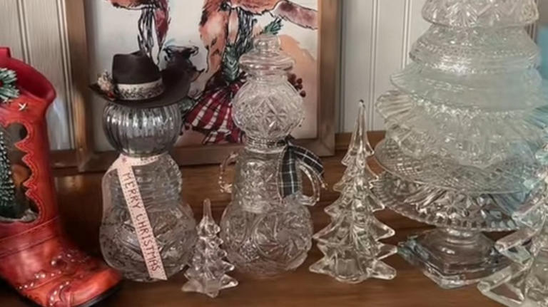 DIY an adorable winter snowman centerpiece on a budget using thrift ...