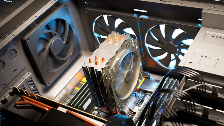 Motherboard with multiple cooling fans