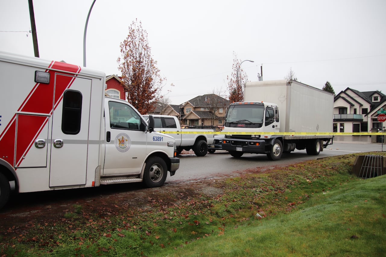 Child pedestrian dies after collision with box truck in Surrey, BC