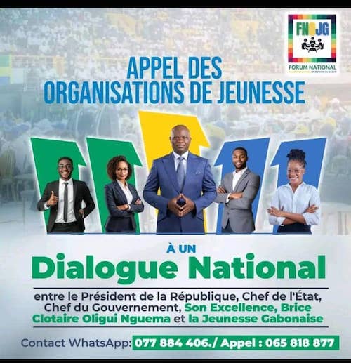Les Jeunes Leaders des Mouvements des Partis Politiques saluent l’initiative de l’organisation du Dialogue avec le Président Brice Clotaire Oligui Nguema