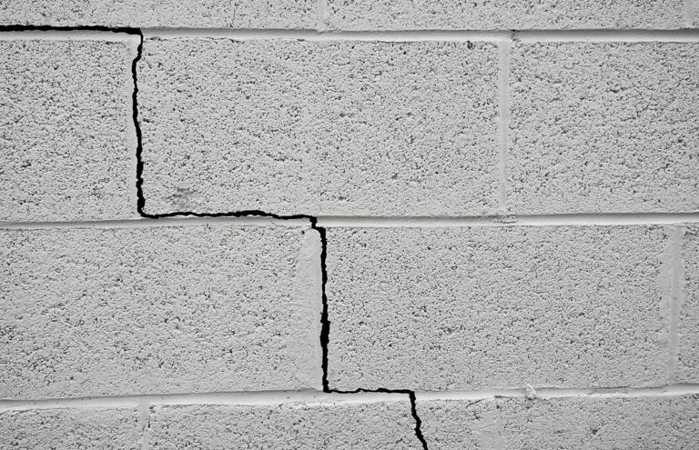 How to fix concrete foundation wall cracks