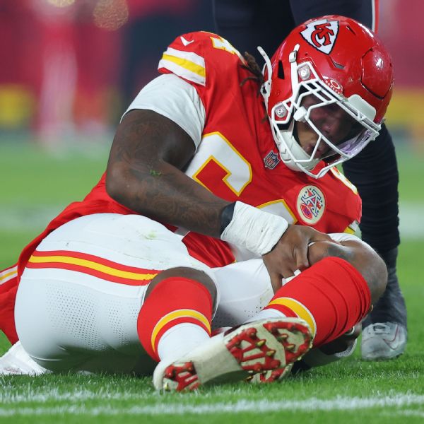 Chiefs' Wanya Morris, Trent McDuffie exit in loss to Texans