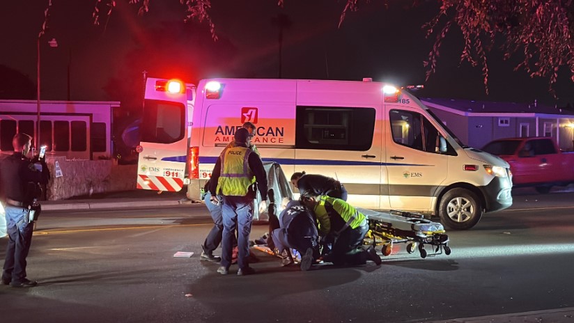 Man hit by car while crossing street in Clovis