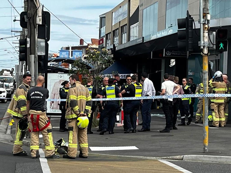Man killed, woman critical in clinic crash