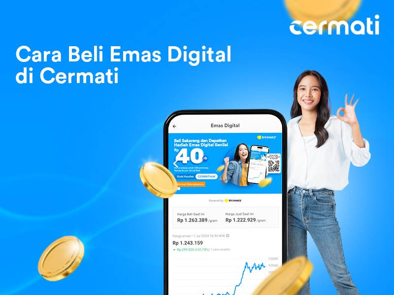 Cara mudah beli emas digital di Cermati