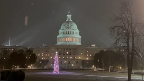 US: Washington DC sees first measurable December snow in eight years