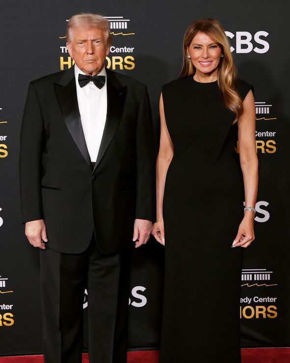 Donald and Melania Trump in rare loved-up display at Kennedy Center Honors
