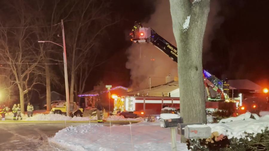 FD: House fire that killed 2 dogs reignites in Plainfield Township