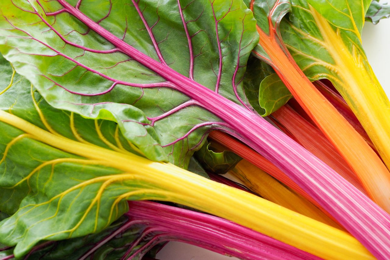 Swiss chard, rich in potassium