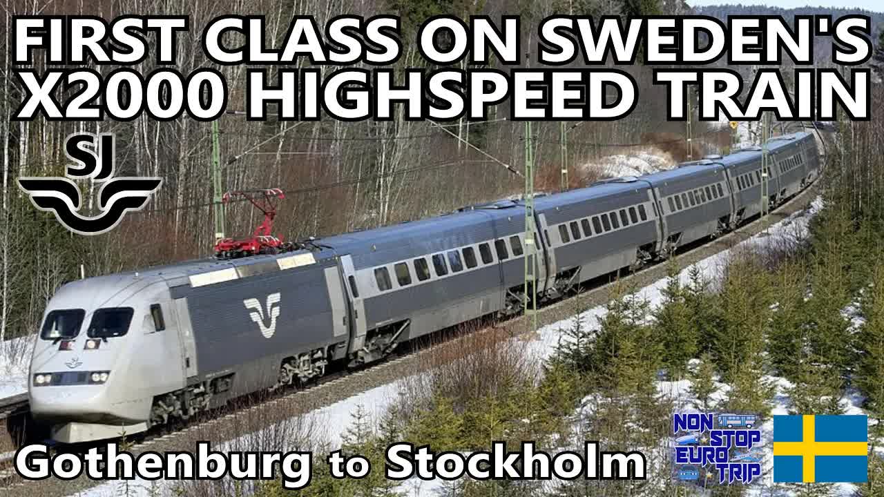 First class on Sweden's flagship X2000 / Gothenburg to Stockholm review