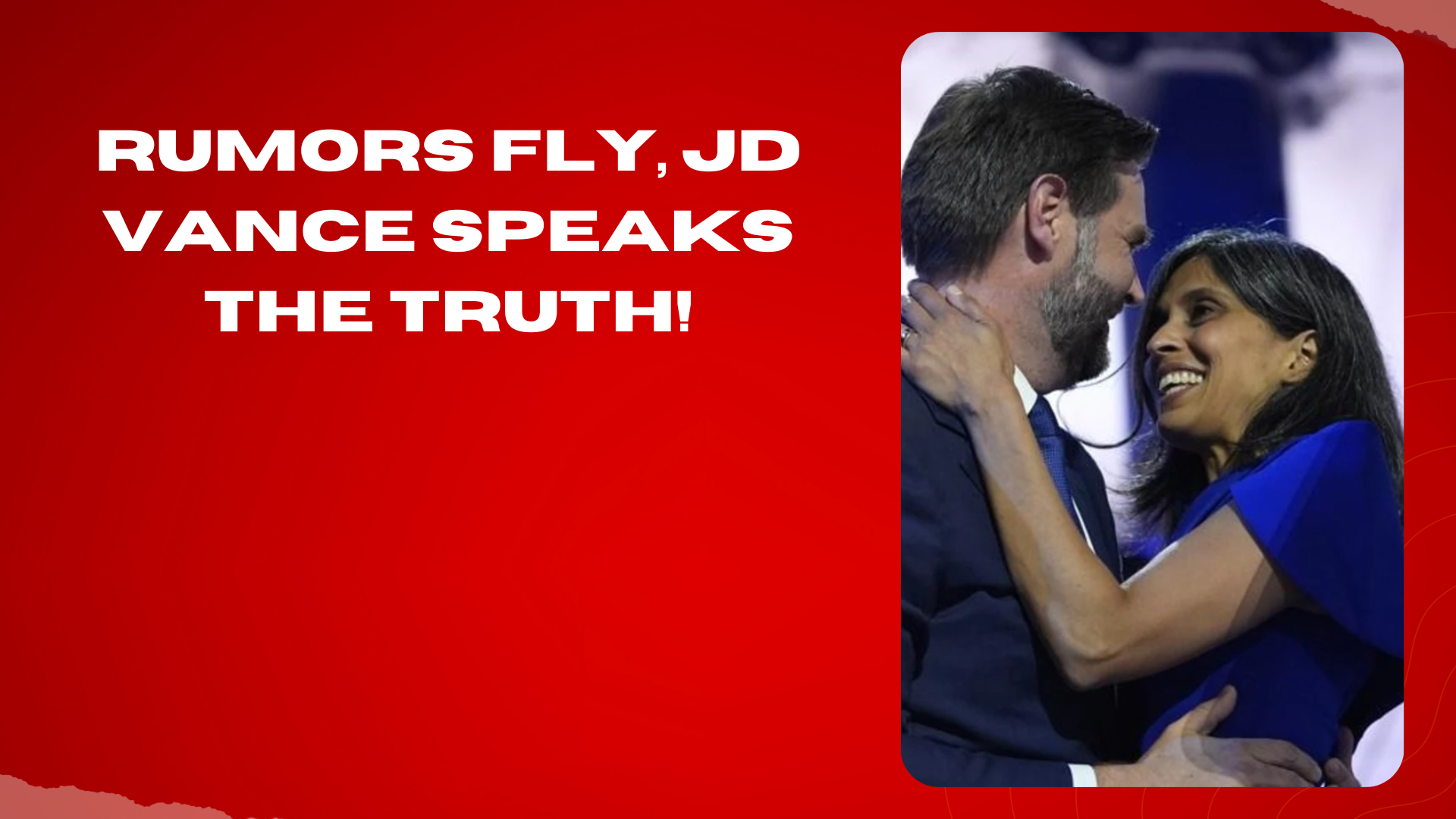 Rumors fly, JD Vance speaks the truth!