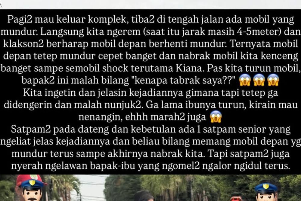 Mobil Ken dan Grat Tabrak, Pelaku Menolak Tanggung Jawab